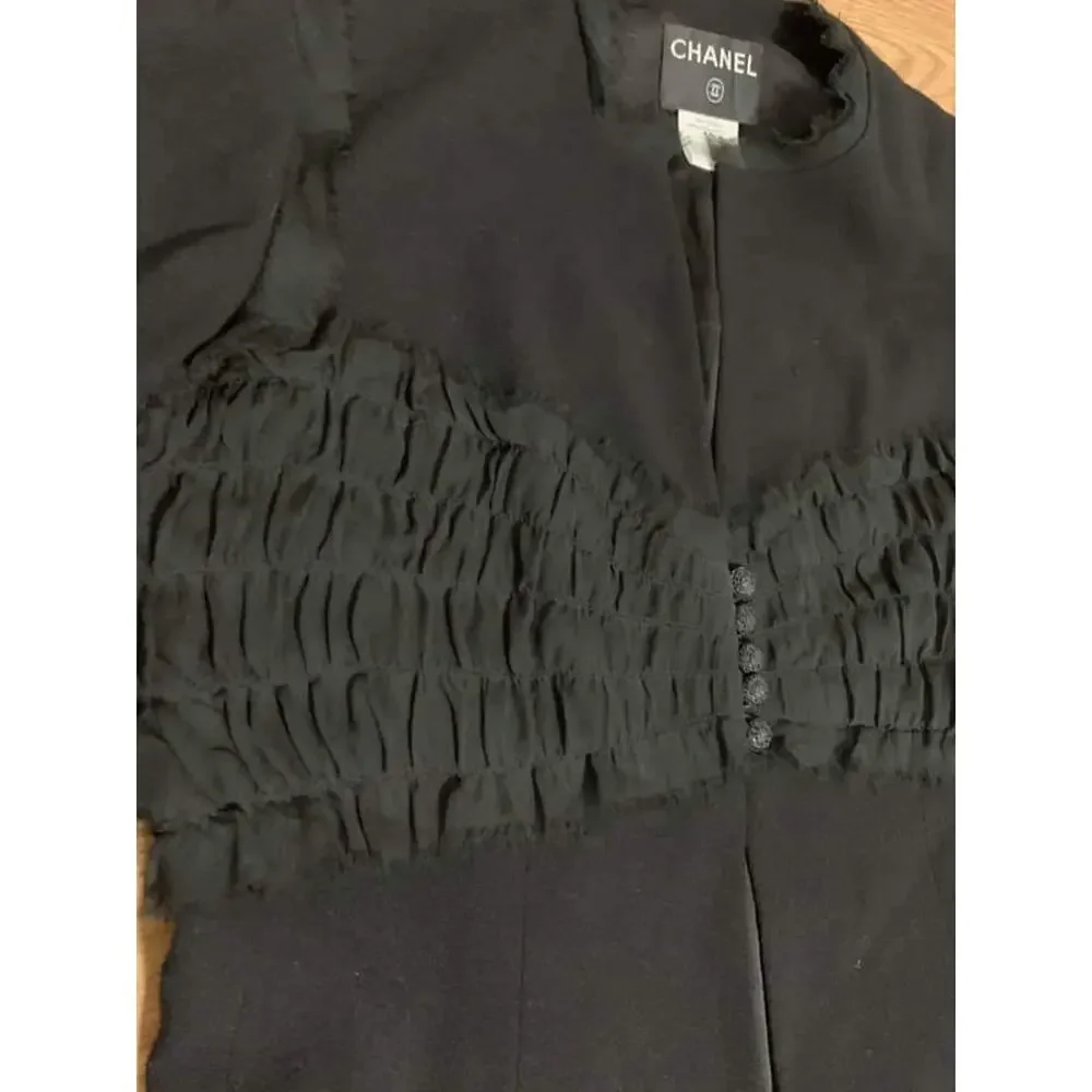 CHANEL wool black